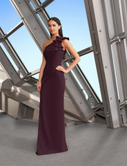 Alexander by Daymor 1174 Long Slit Formal Ruffle Evening Dress