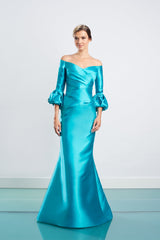 Alexander by Daymor 1465 Long Formal Fit Pleated Evening Dress