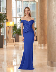 Alexander by Daymor 1062 Long Fitted Peplum Beaded Formal Dress