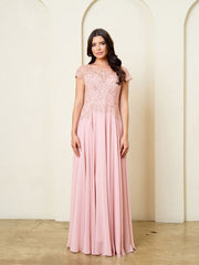 A Line Formal Long Beaded Mother of the Bride Dress Eva Fashion 5316