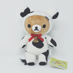 2008 Rilakkuma Cow Costume Plush - Rolling Around Outside Theme - San-X