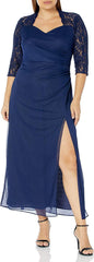 Alex Evenings AE84122363 Plus Size Long Formal Dress