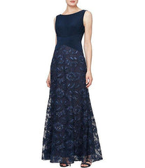 Alex Evenings AE82171030 Sleeveless Long Formal Dress