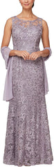 Alex Evenings AE82171128 Sleeveless Long Formal Dress
