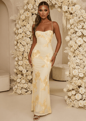 Blissful Moments Maxi Dress - Yellow