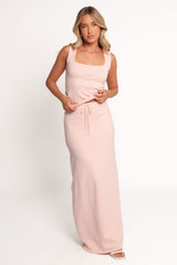 Beatrice Knitted Skirt - Peach
