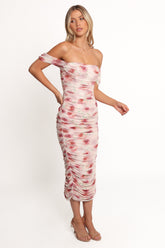 Cyra Midi Dress - Rose