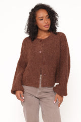 Albertine Cardigan - Chocolate