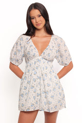 Ashio Playsuit - Blue Floral