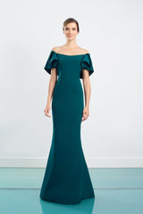 Alexander by Daymor 1464 Long Ruffle Formal Evening Dress