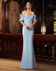 Alexander by Daymor 1569 Pleated Long Fitted Formal Dress