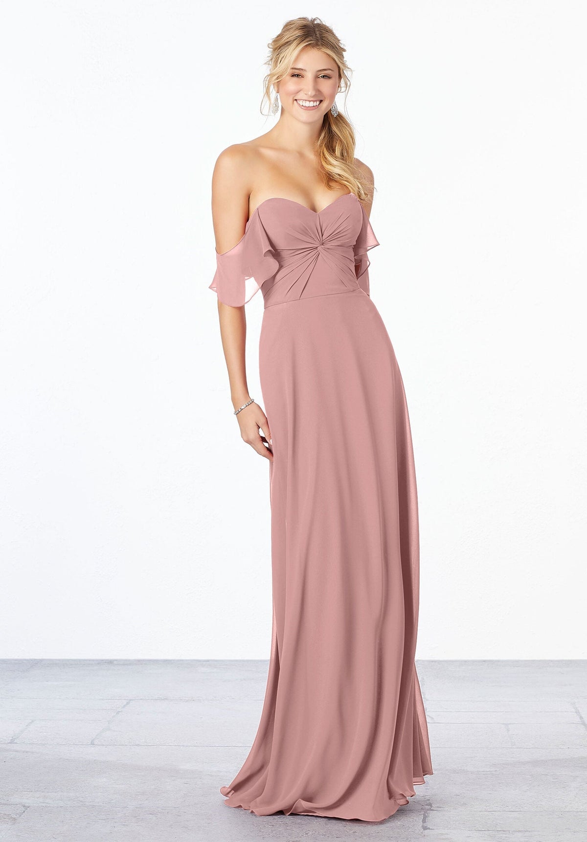 A Line Long Evening Formal Dress MGNY Madeline Gardner New York 21651