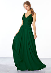 A Line Formal Long Lace Dress MGNY Madeline Gardner New York 21656