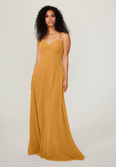 A Line Long Evening Formal Pleated Dress MGNY Madeline Gardner New York 21784