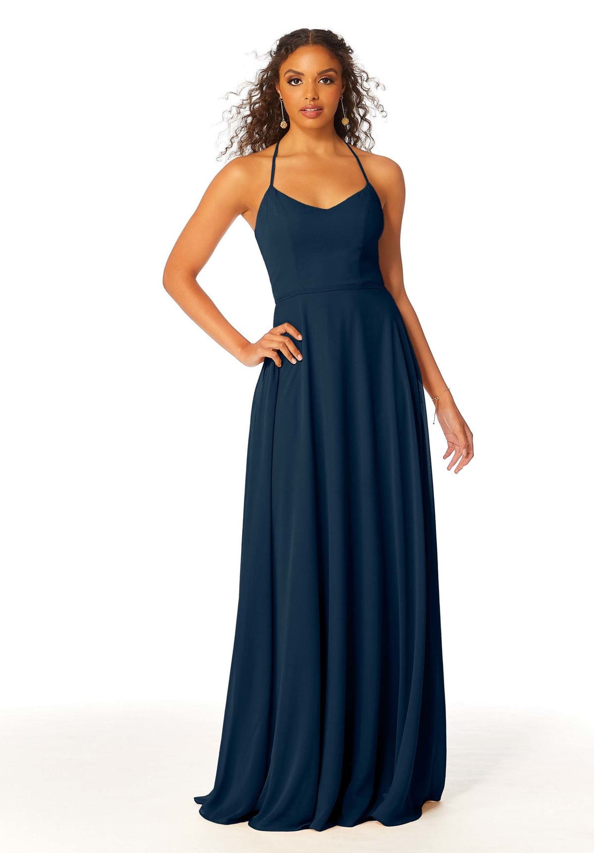 A Line Formal Long Evening Dress MGNY Madeline Gardner New York 21811