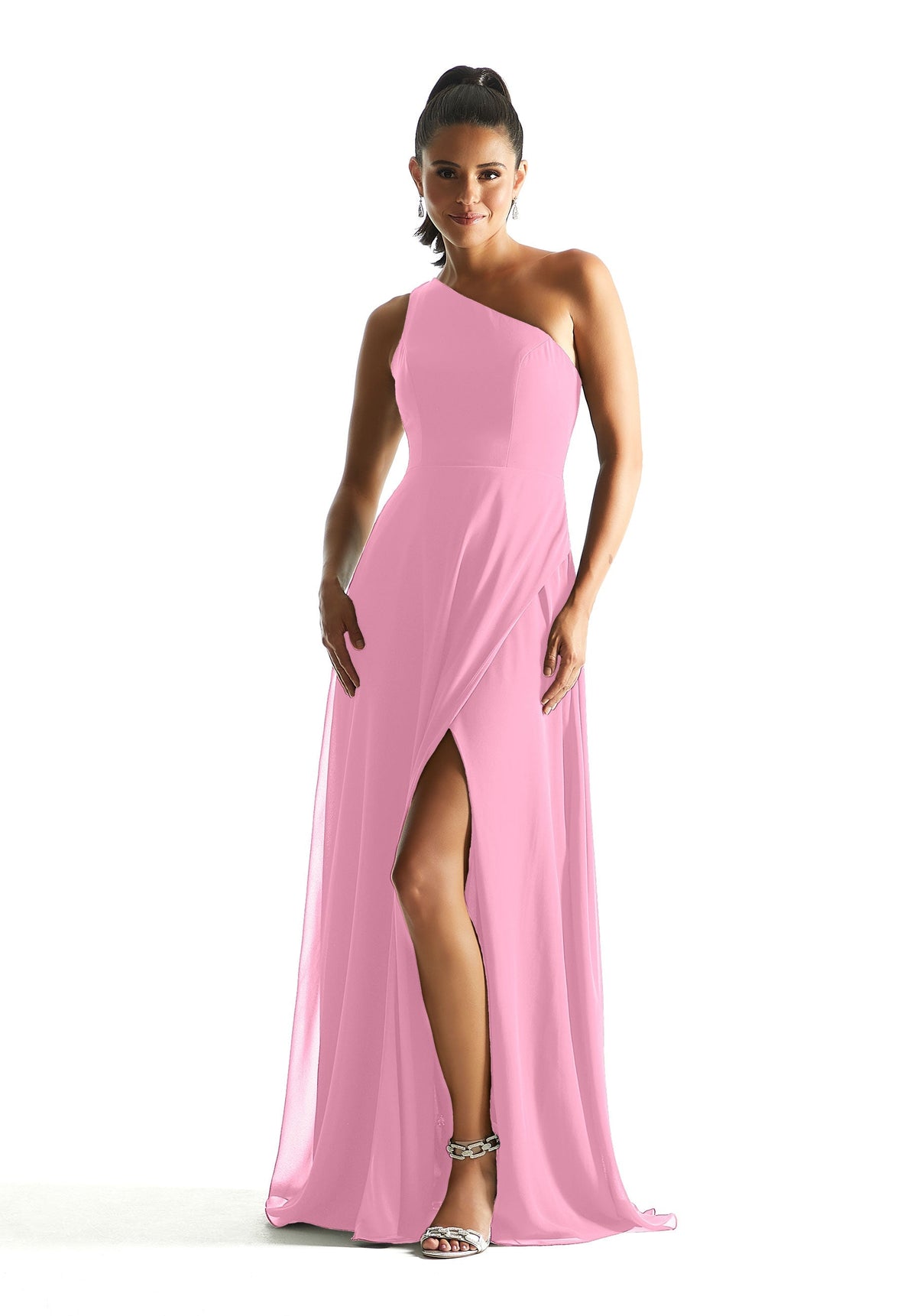 A Line Long Formal Slit Dress MGNY Madeline Gardner New York 21851
