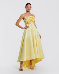 3D Floral High Low Cocktail Dress Mac Duggal 2303