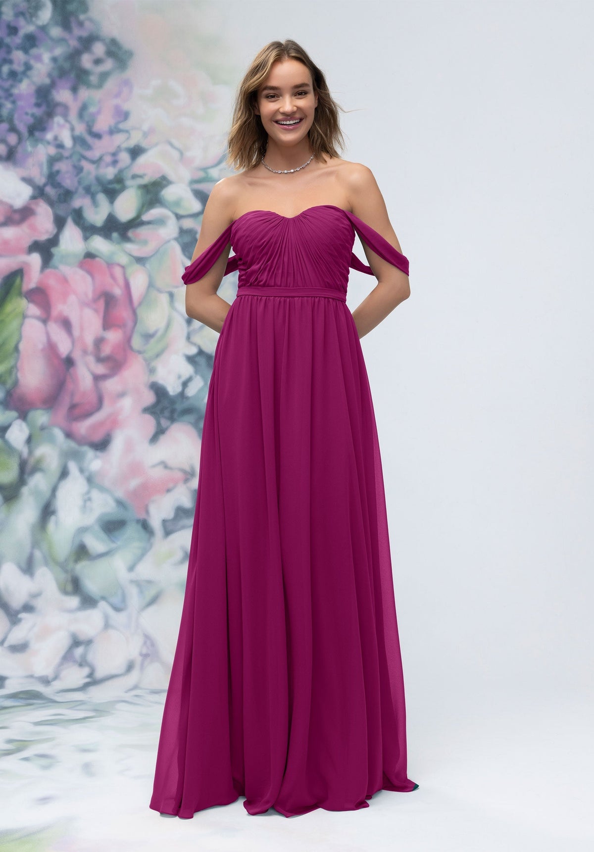 A Line Long Formal Evening Dress MGNY Madeline Gardner New York 3030003