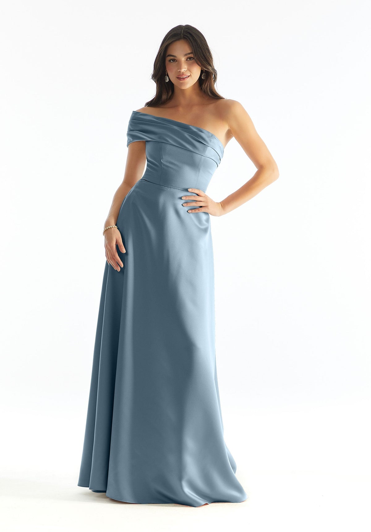 A Line Long Formal Evening Dress MGNY Madeline Gardner New York 31237