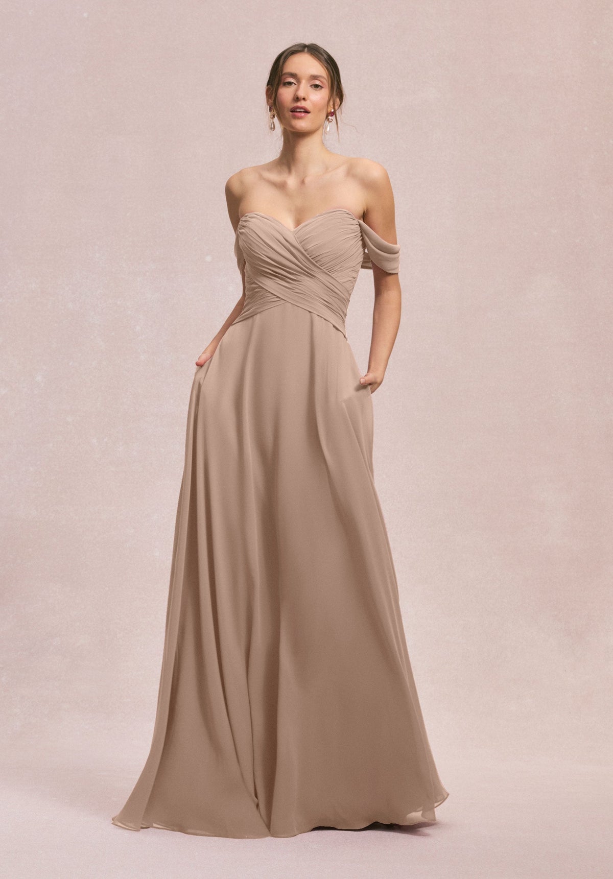 A Line Evening Long Dress MGNY Madeline Gardner New York 31248