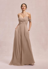 A Line Evening Long Dress MGNY Madeline Gardner New York 31248