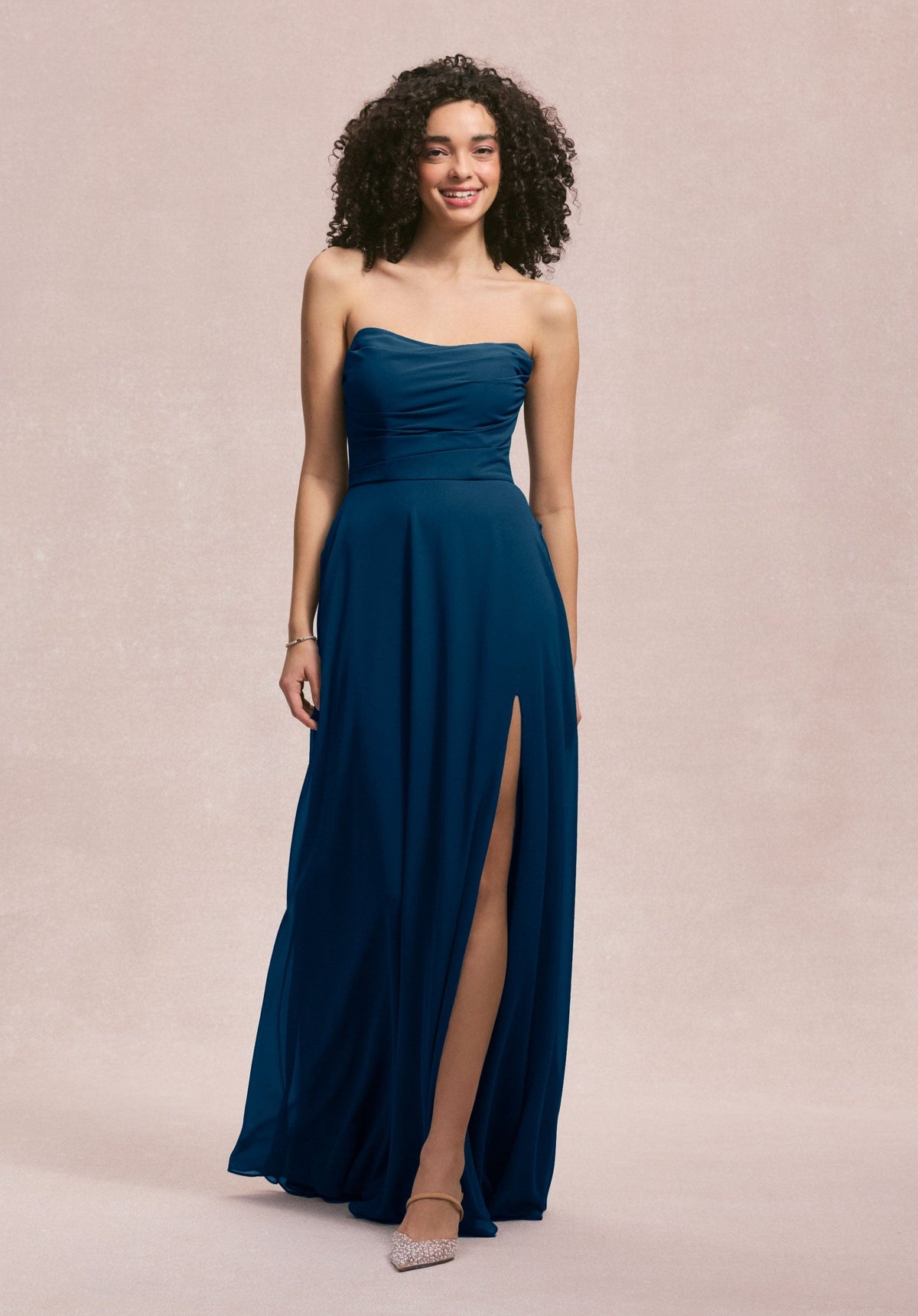 A Line Formal Slit Dress MGNY Madeline Gardner New York 31250