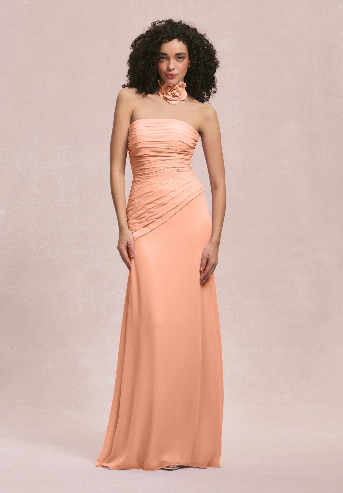 3D Floral Long Formal Dress MGNY Madeline Gardner New York 31255