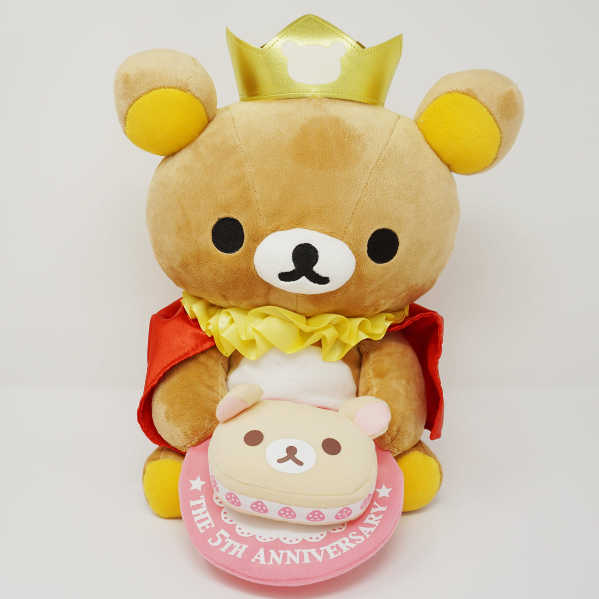 2008 Medium 5th Anniversary Rilakkuma with Korilakkuma Cake Plush