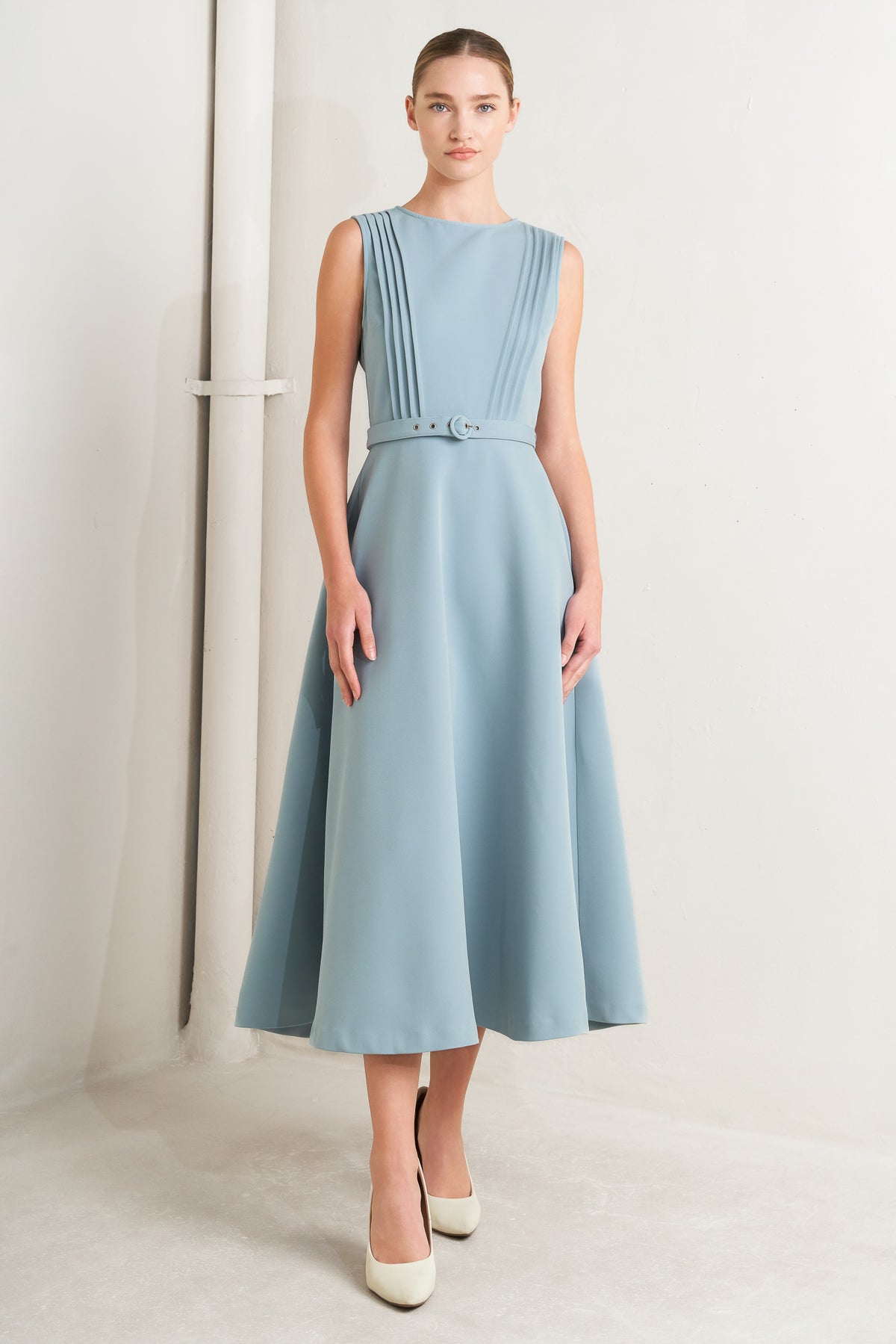 A Line Tea Length Fitted Cocktail Dress Flying Tomato FD1916