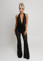 New Rules Lace Jumpsuit - Black