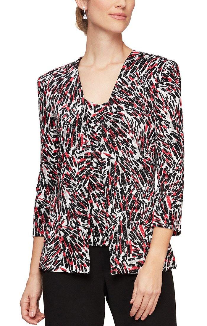 Alex Evenings AE83211546 Long Sleeve Twinset