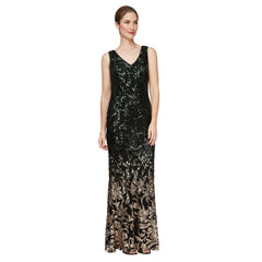 Alex Evenings AE8196709 Long Sleeveless Formal Dress