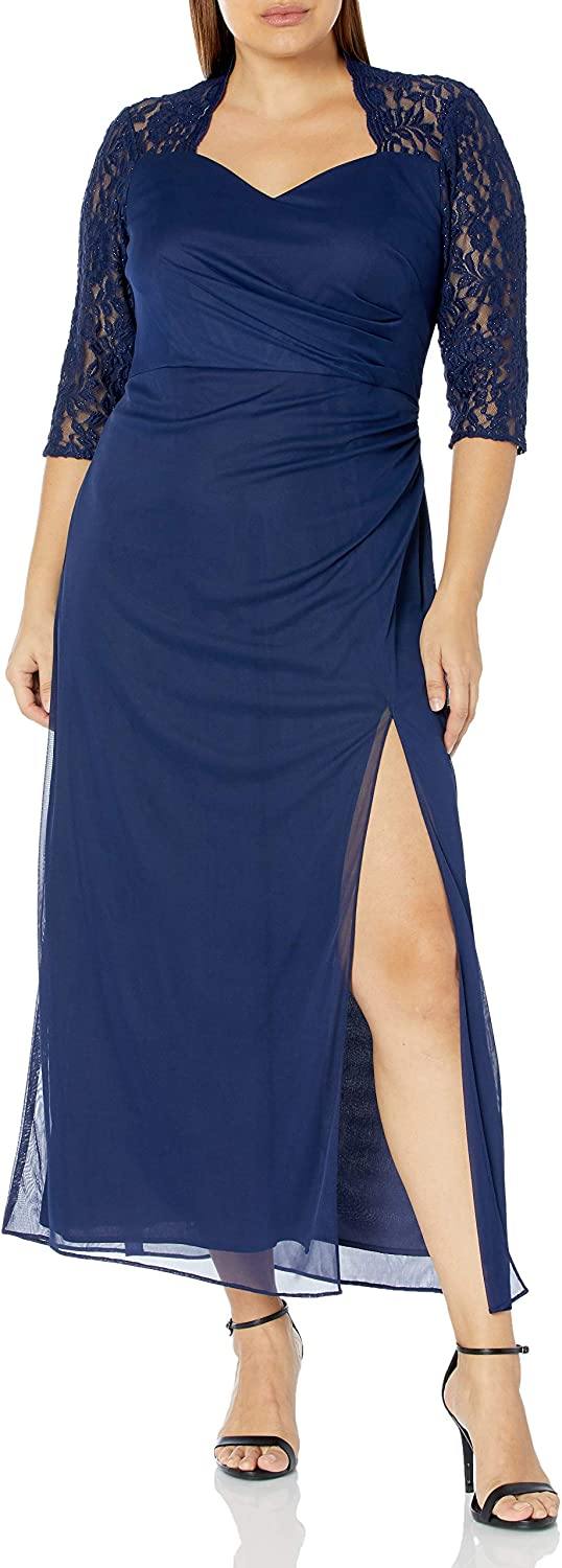 Alex Evenings AE84122363 Plus Size Long Formal Dress