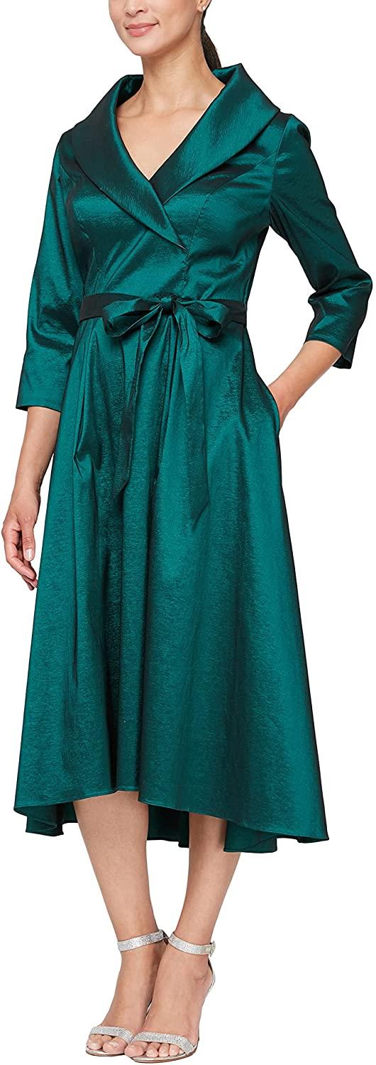 Alex Evenings AE8266632 Short Formal Dress Emerald Green