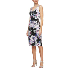 Alex Evenings AE8160213 Short Sleeveless Print Dress