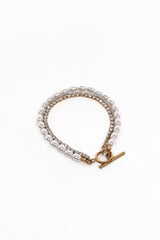 Aisha Pearl Bracelet - Gold