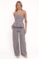 Abbott Pants - Brown Gingham