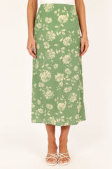 Cordelia Midi Skirt - Green