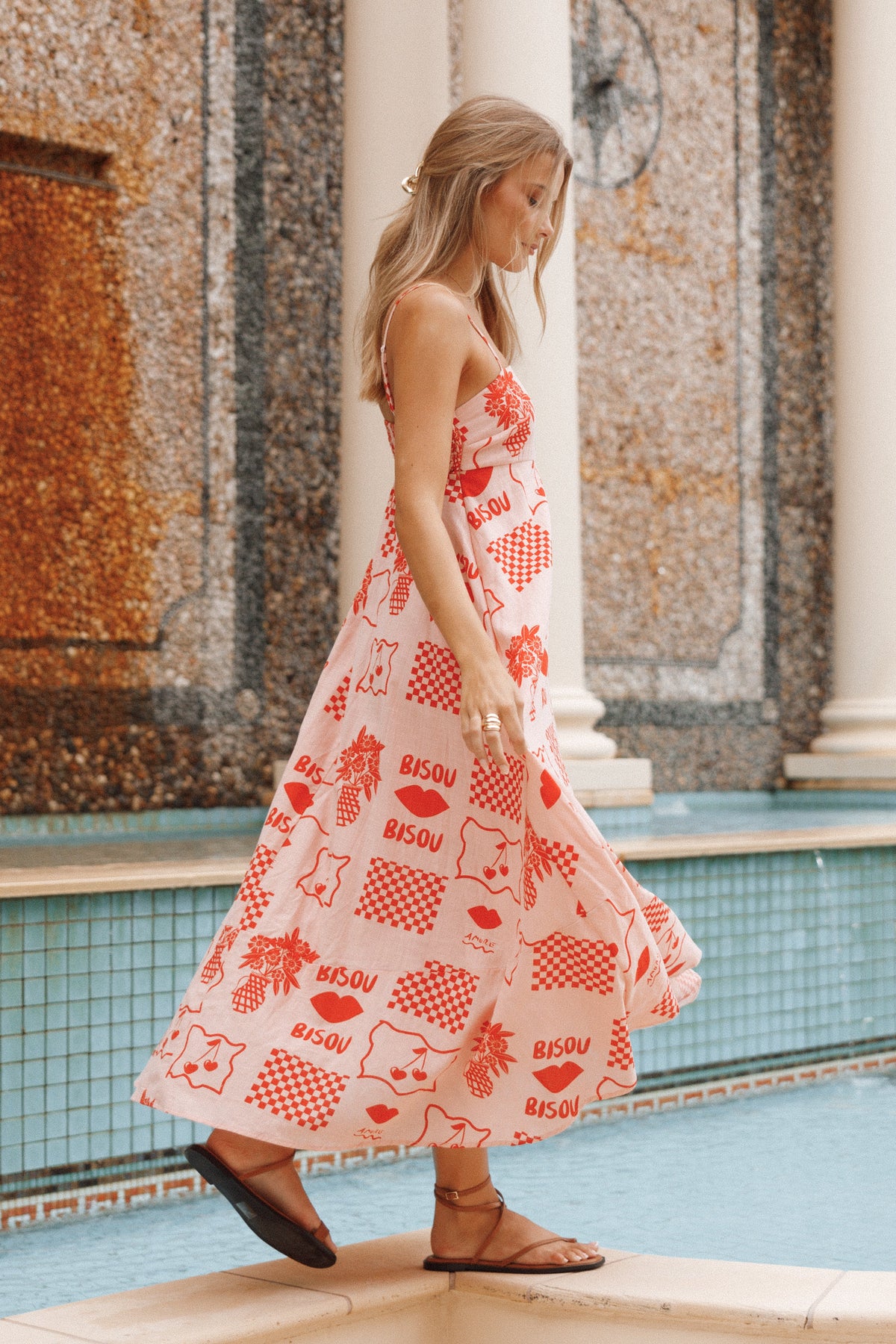 Brea Maxi Dress - Bisou Print