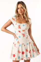 Cassia Mini Dress - Multi Floral