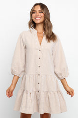 Daria Dress - Beige