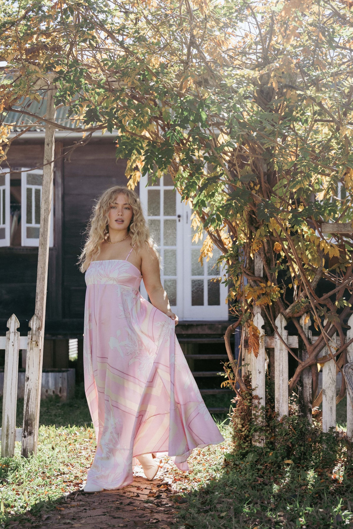Elanor Maxi Dress - Pale Pink