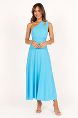 Flynn Midi Knit Dress - Blue