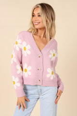 Daisy Cardigan - Pink
