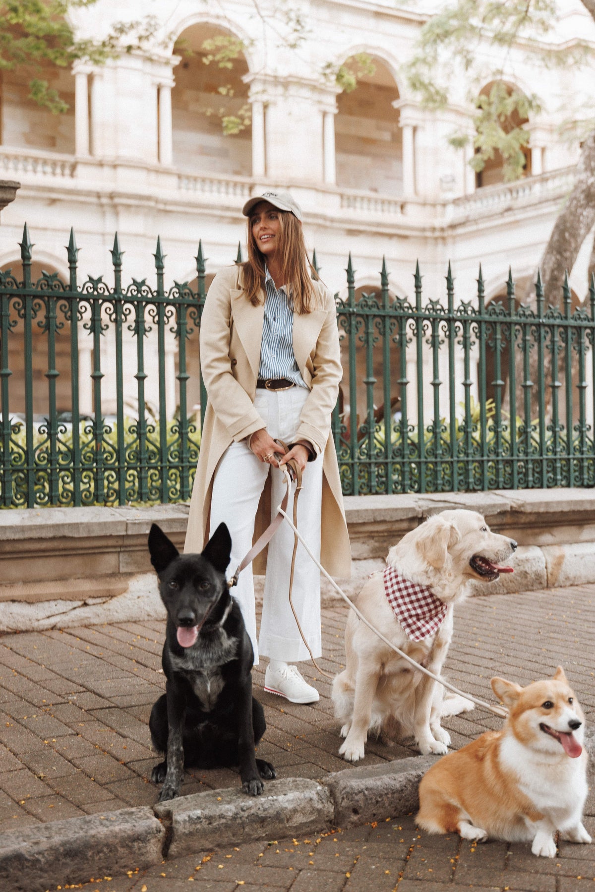 Angelique Linen Trench Coat - Oat Linen