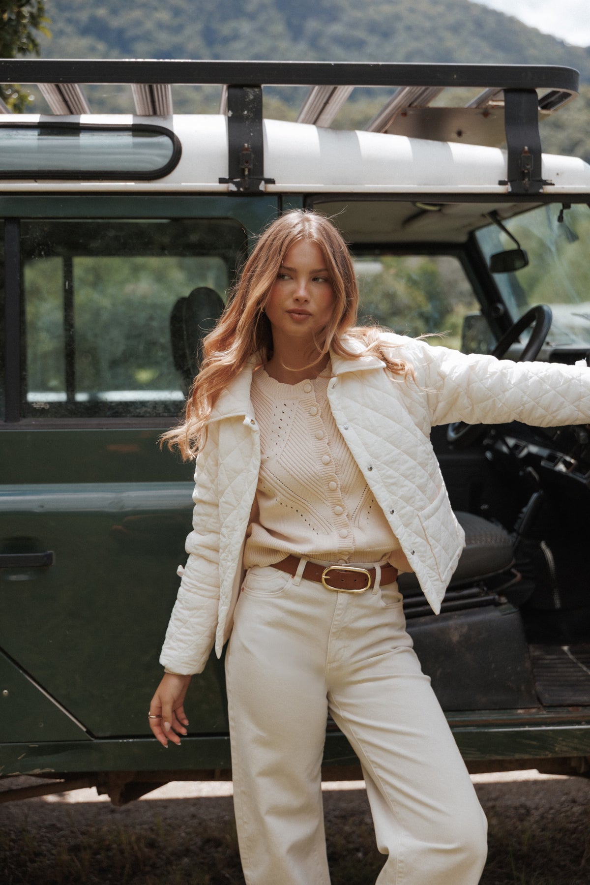 Caitlin Quilted Jacket - Cream