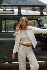 Caitlin Quilted Jacket - Cream
