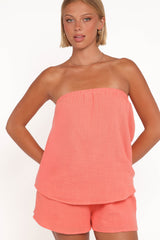 Alicent Playsuit - Coral