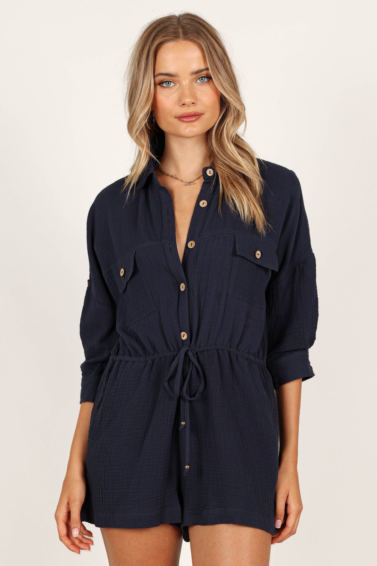 Arya Playsuit - Navy