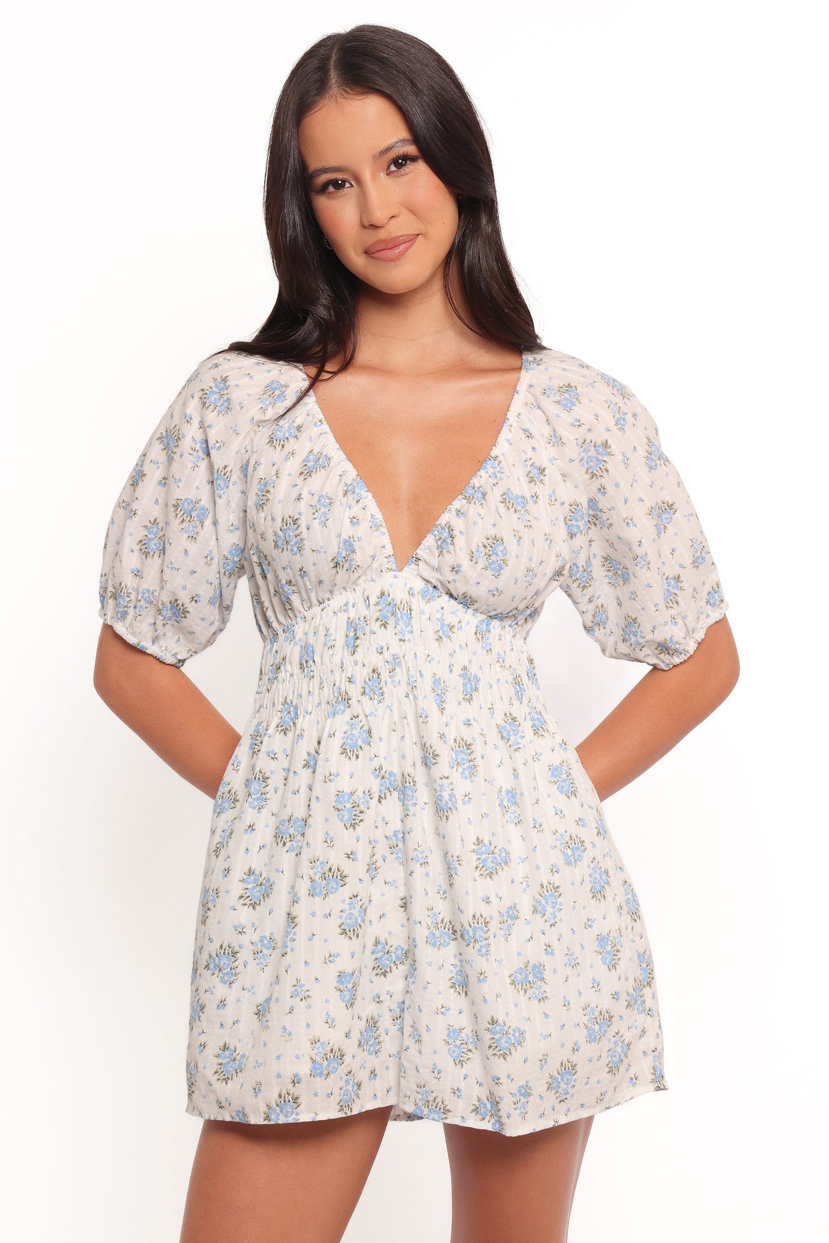 Ashio Playsuit - Blue Floral